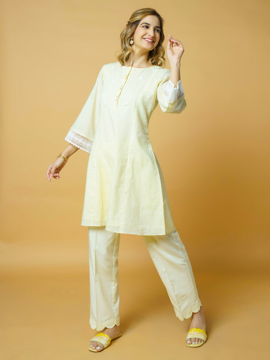 Lemon Yellow Kurta Set