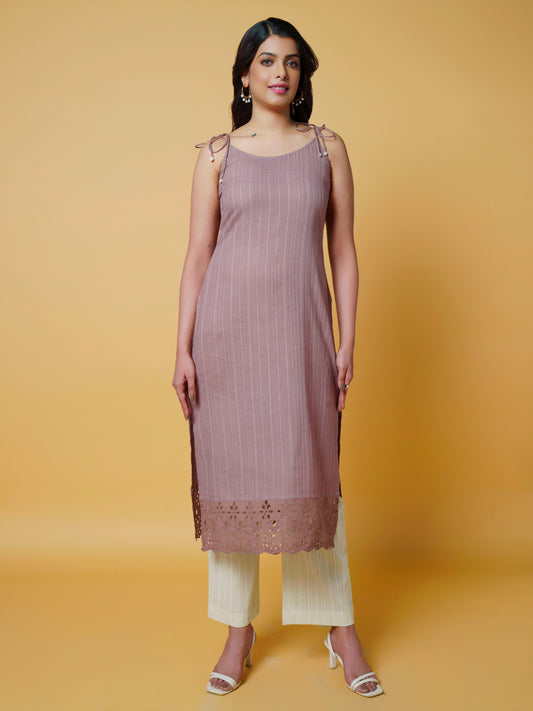 Chocolate Mousse Kurta Set