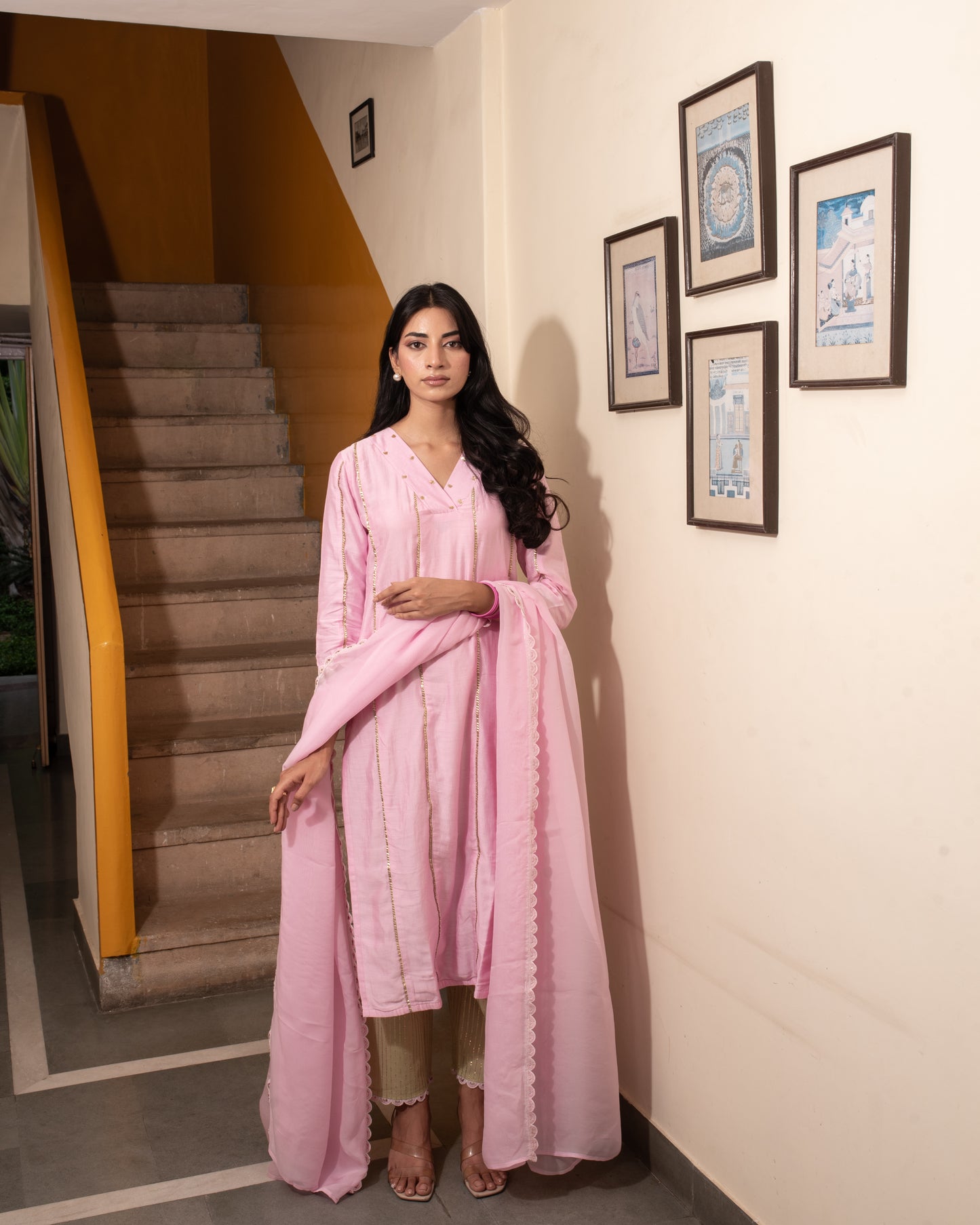 Baby Pink Suit Set