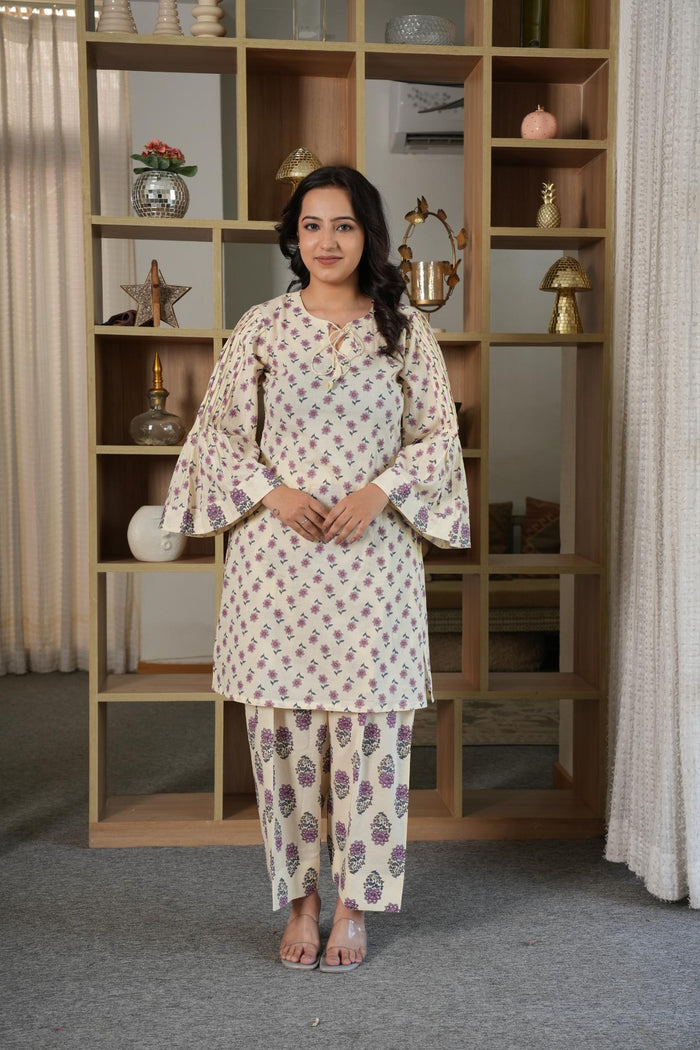 Ivory Floral Co-ord Set