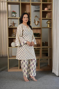 Ivory Floral Co-ord Set