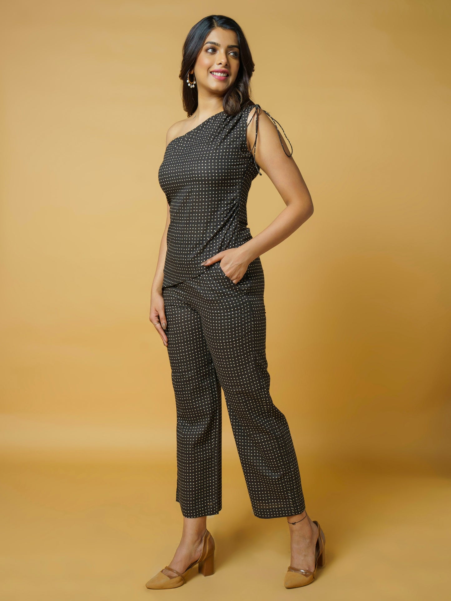 Black Polka Dot Co-ord Set