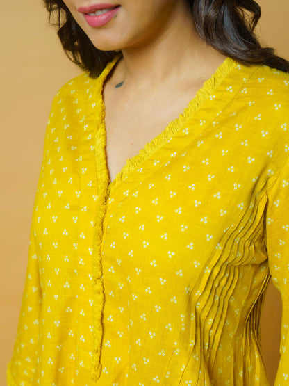 Bandhej Breeze Cotton Kurta Set