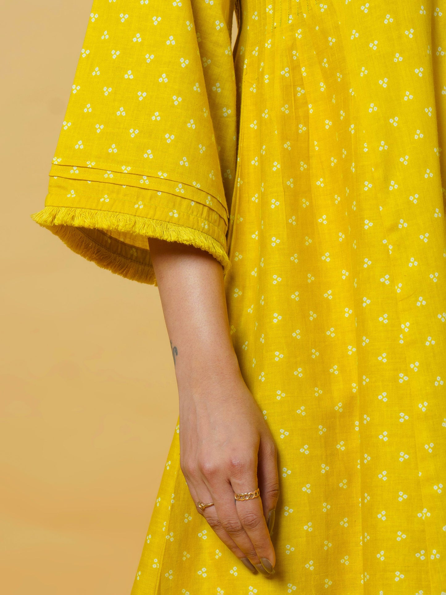 Bandhej Breeze Cotton Kurta Set