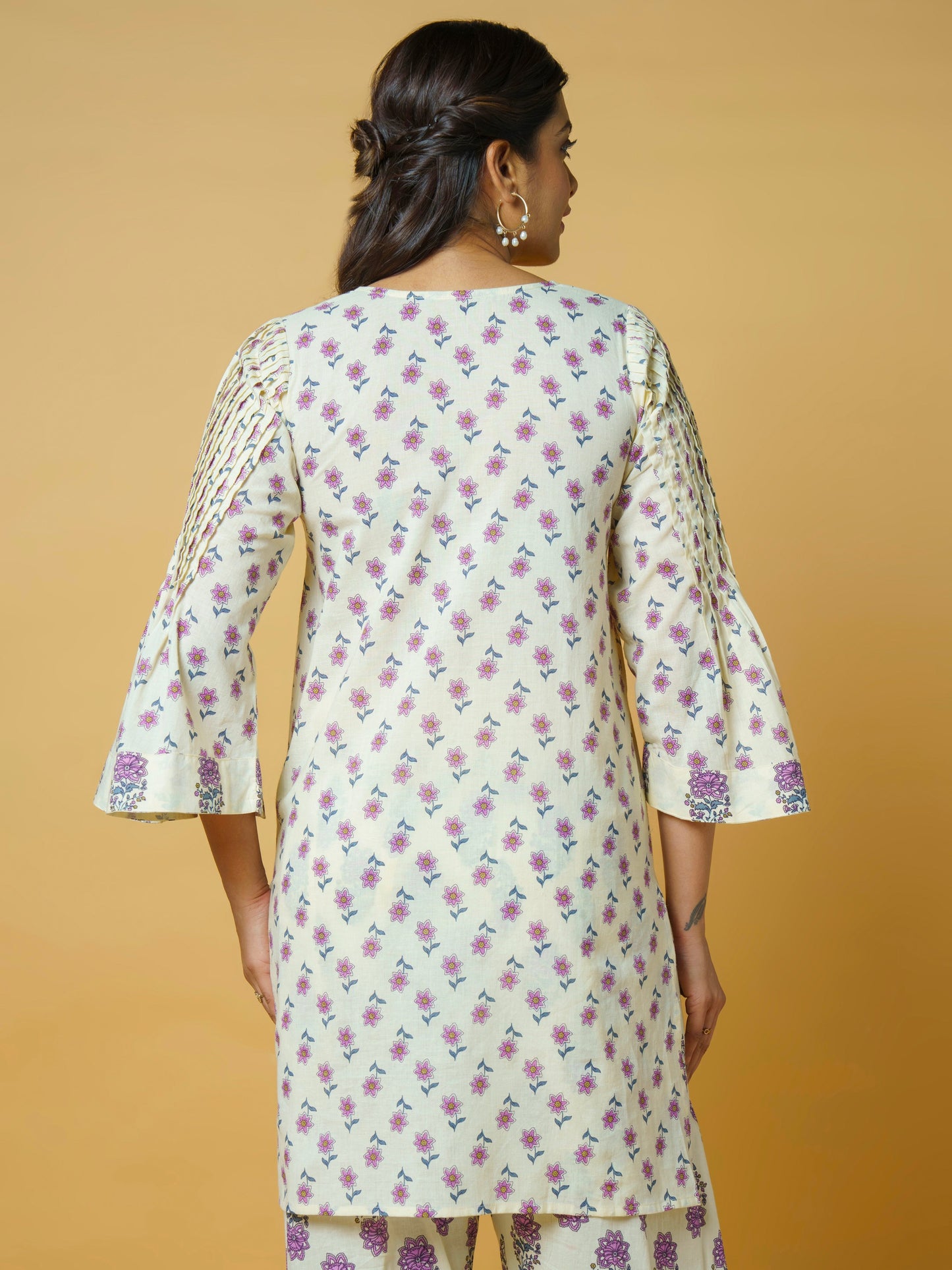 Floral Essence Cotton Kurta Set