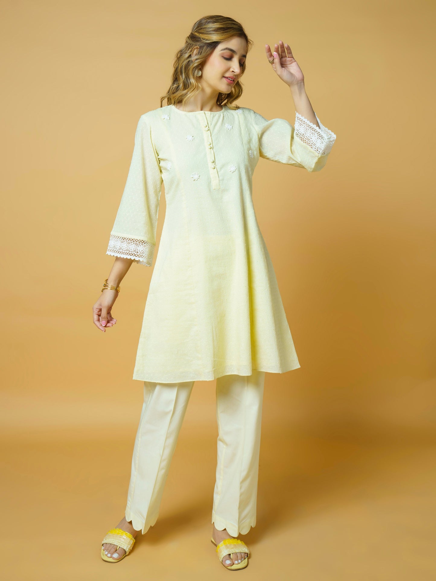 Lemon Yellow Kurta Set
