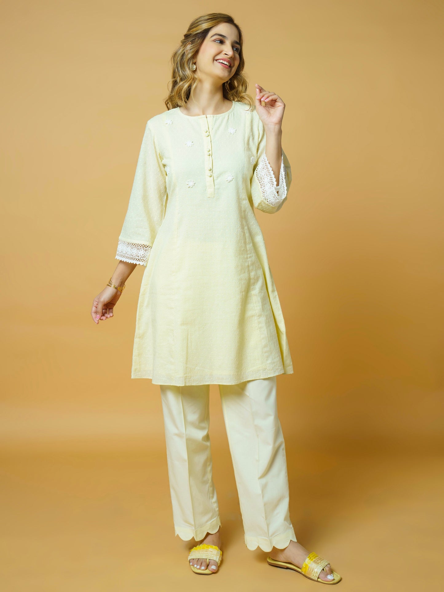 Lemon Yellow Kurta Set