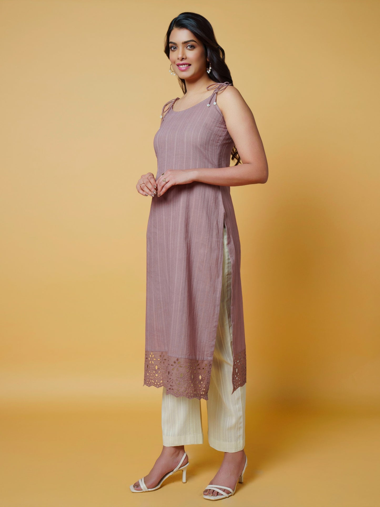 Chocolate Mousse Kurta Set