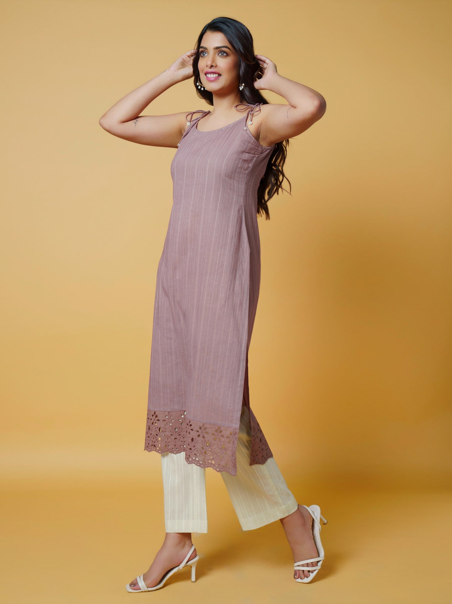 Chocolate Mousse Kurta Set