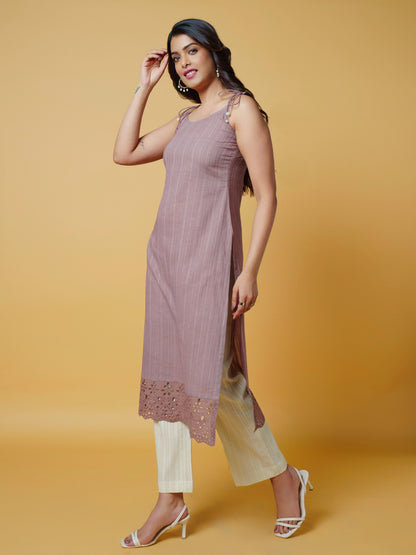 Chocolate Mousse Kurta Set