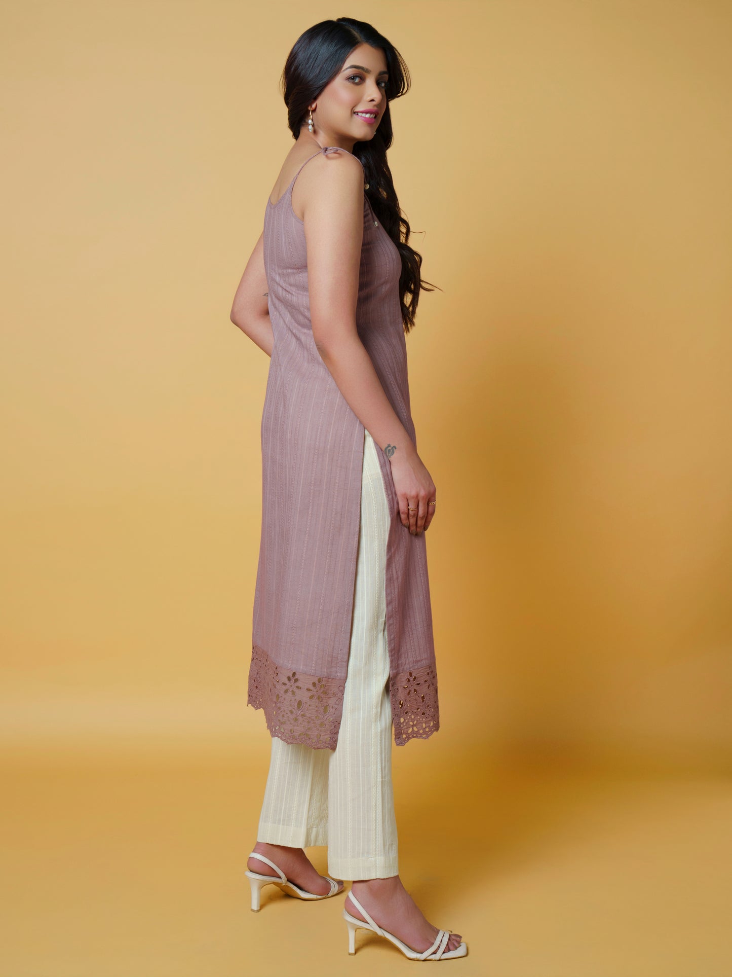 Chocolate Mousse Kurta Set