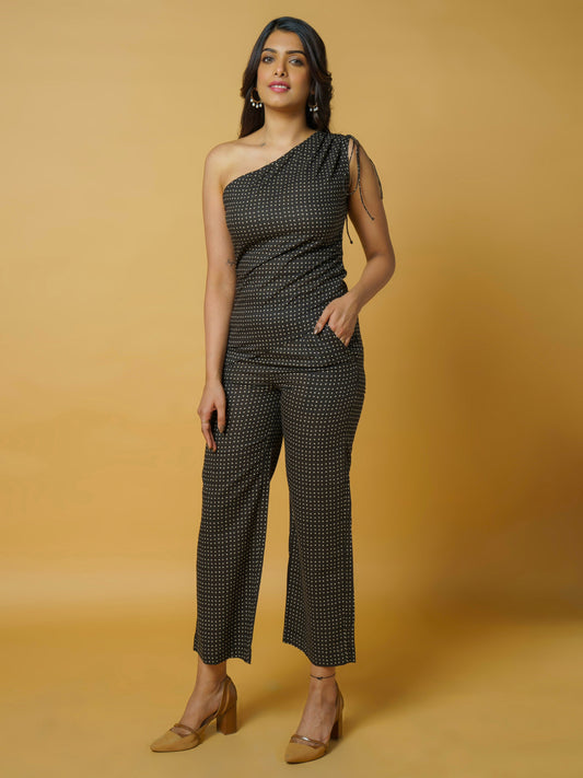 Black Polka Dot Co-ord Set