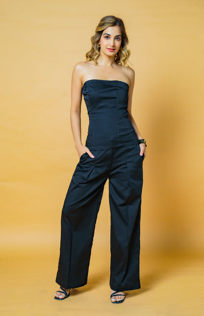 Black Off Shoulder Co-ord Set