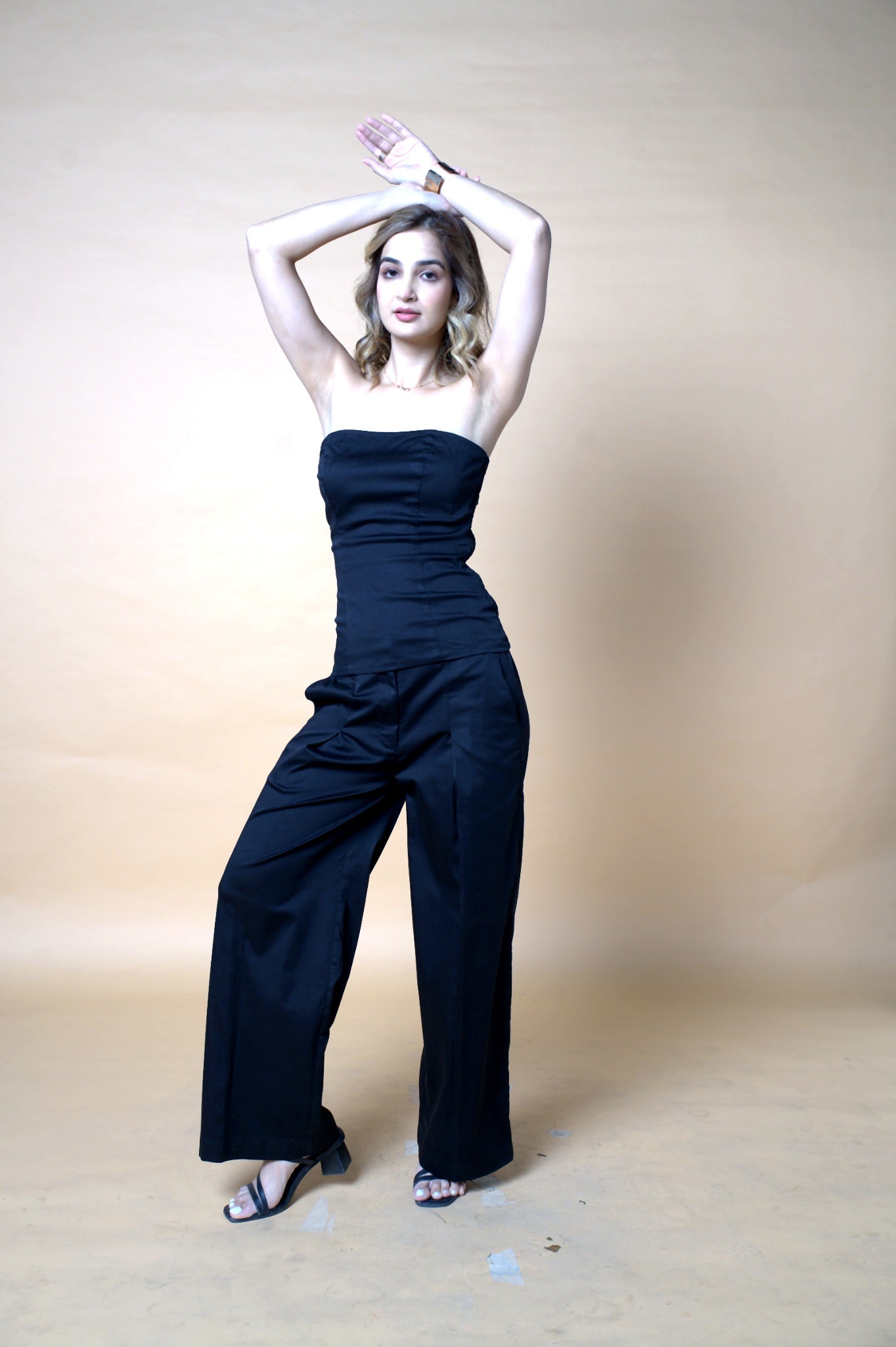 Black Off Shoulder Co-ord Set