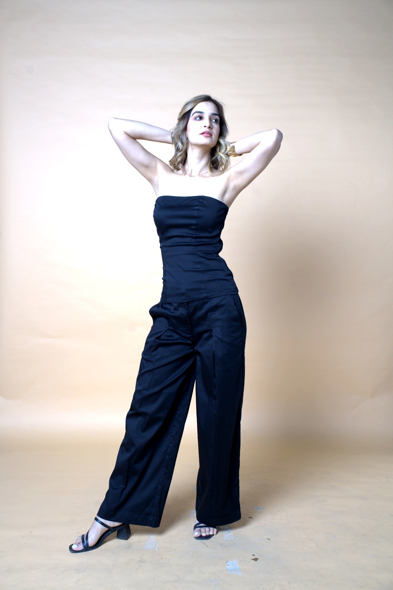 Black Off Shoulder Co-ord Set