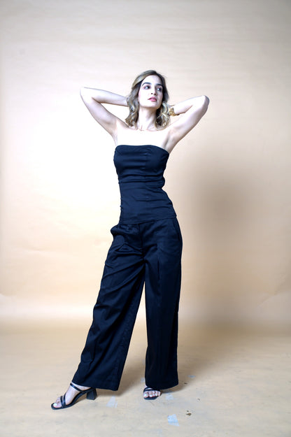 Black Off Shoulder Co-ord Set