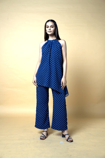 Blue Polka Dot Co-ord Set