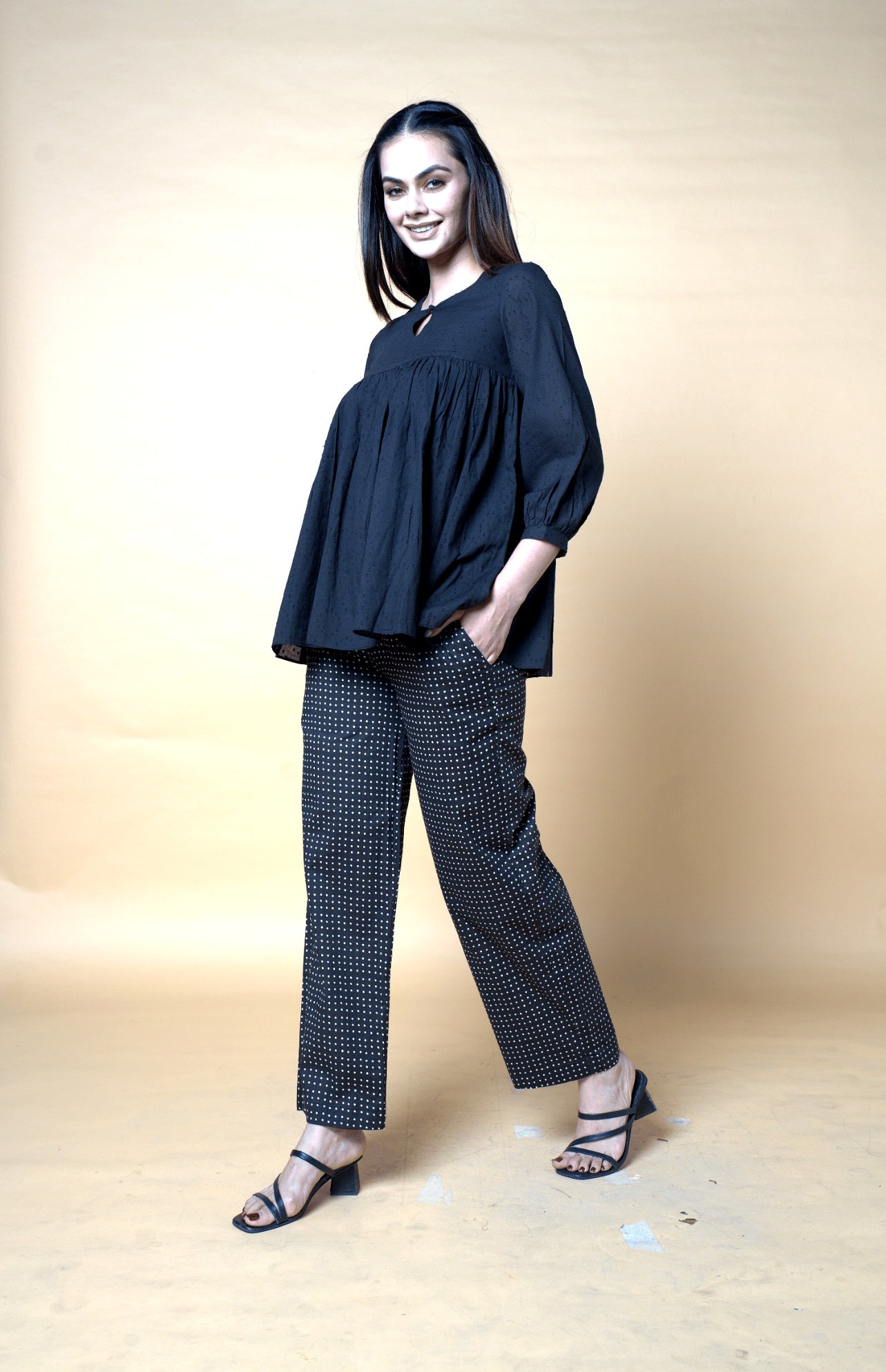 Black Dobby Co-ord Set
