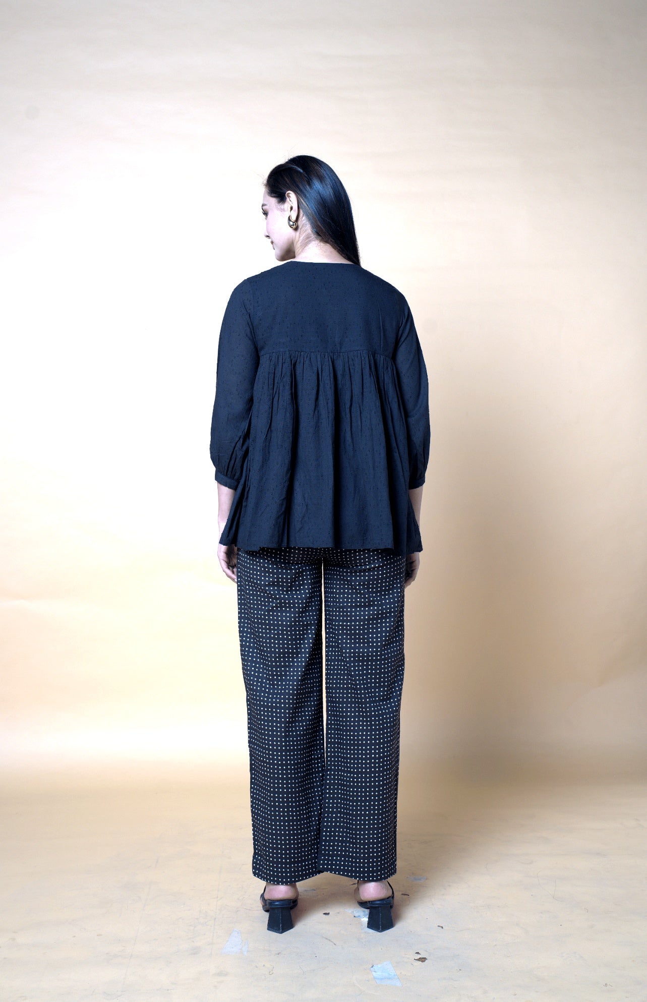 Black Dobby Co-ord Set