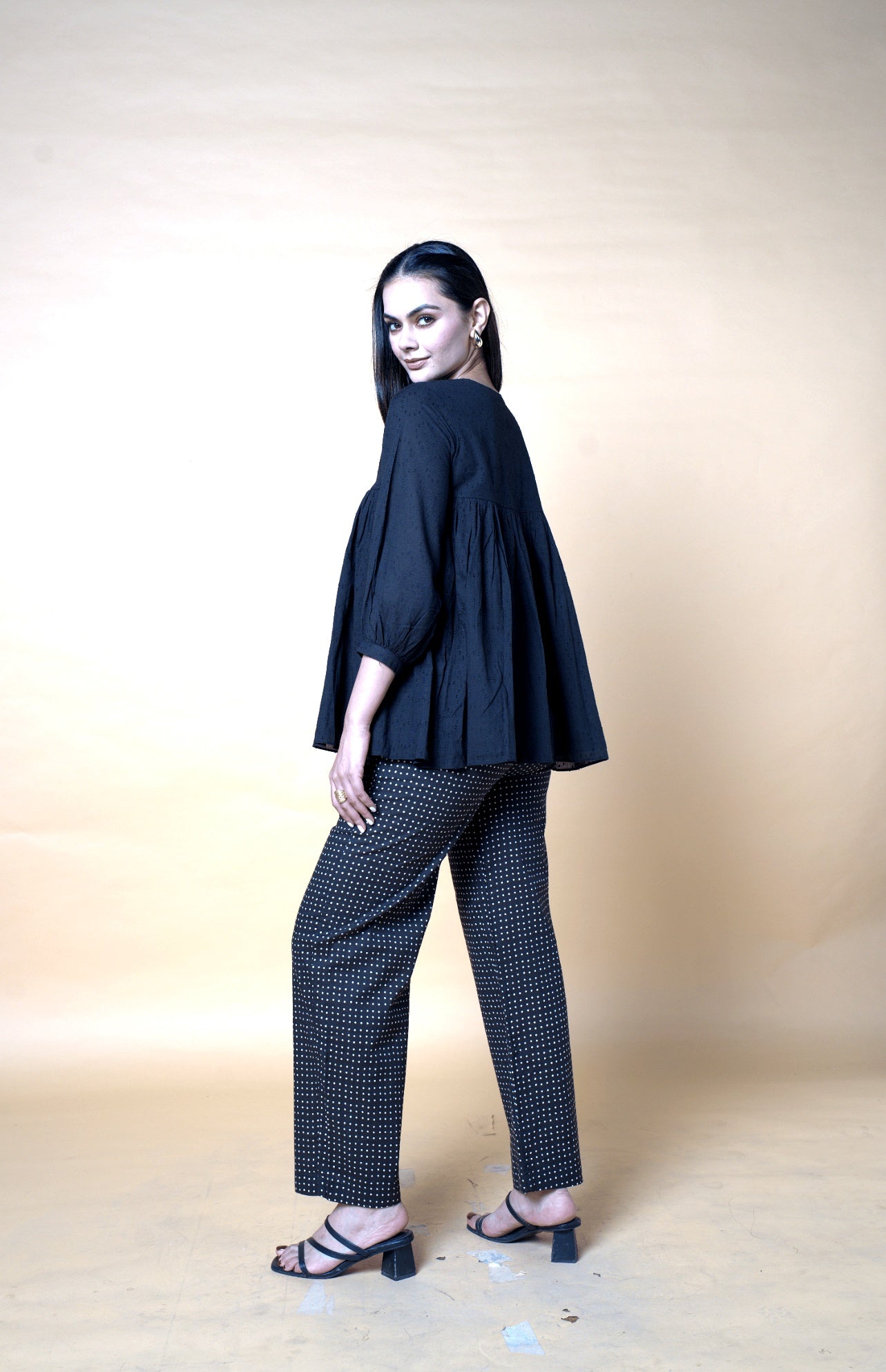 Black Dobby Co-ord Set