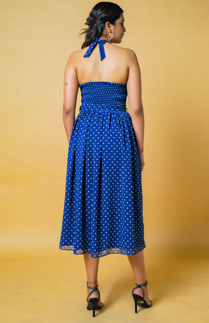 Blue Polka Dot Dress