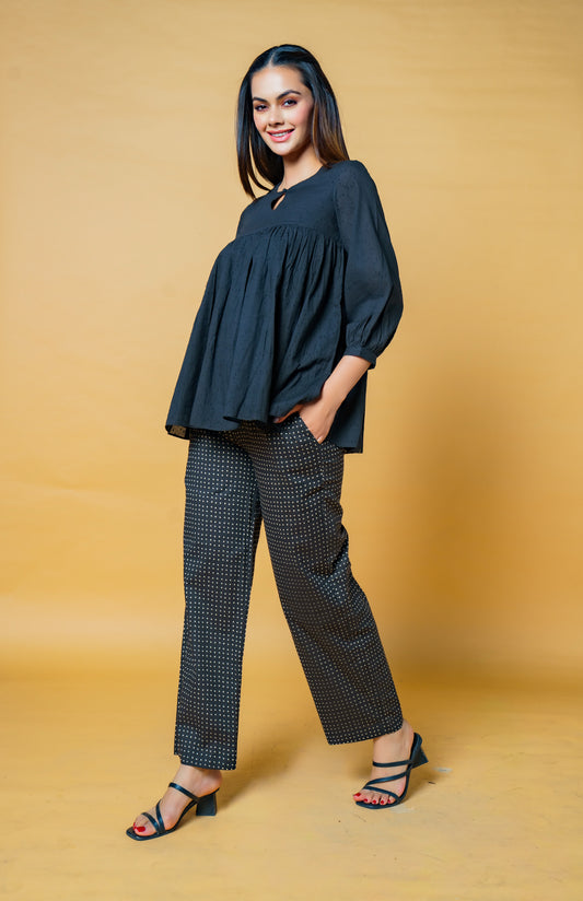 Black Dobby Co-ord Set