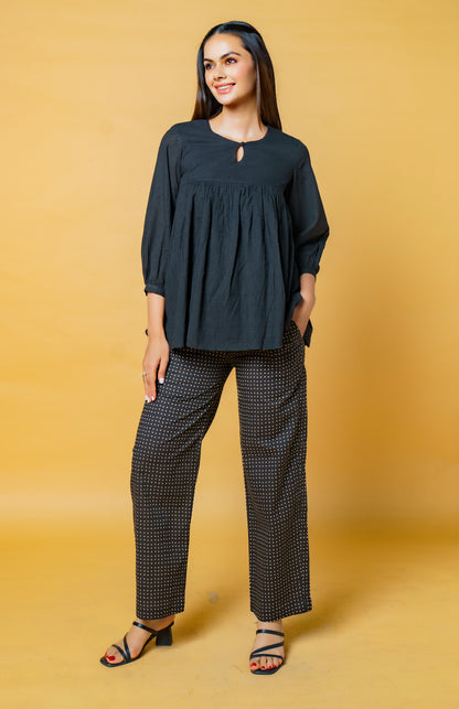 Black Dobby Co-ord Set