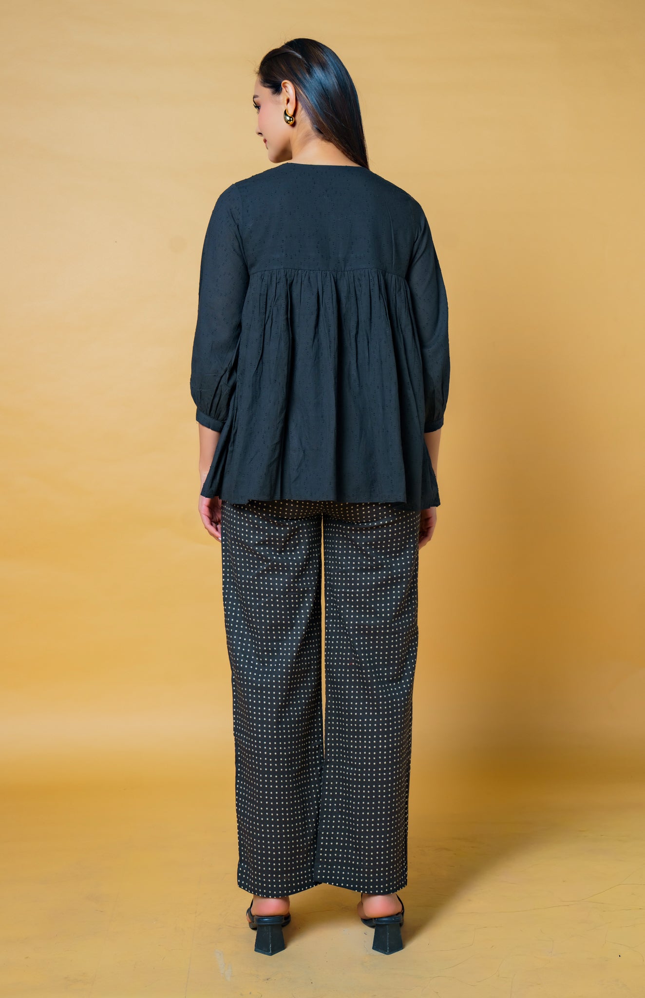 Black Dobby Co-ord Set