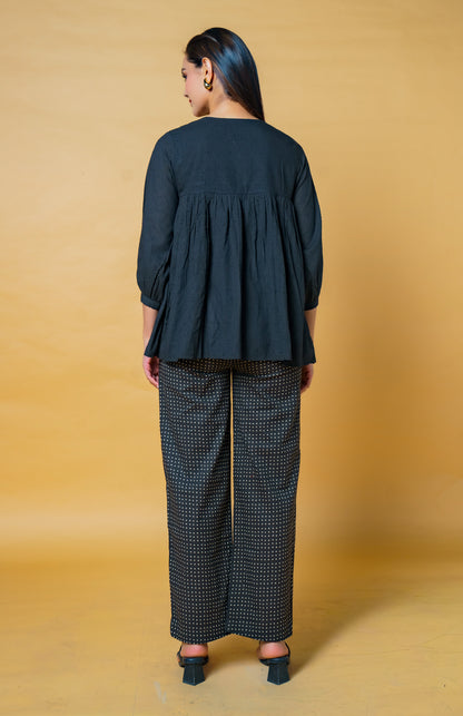 Black Dobby Co-ord Set