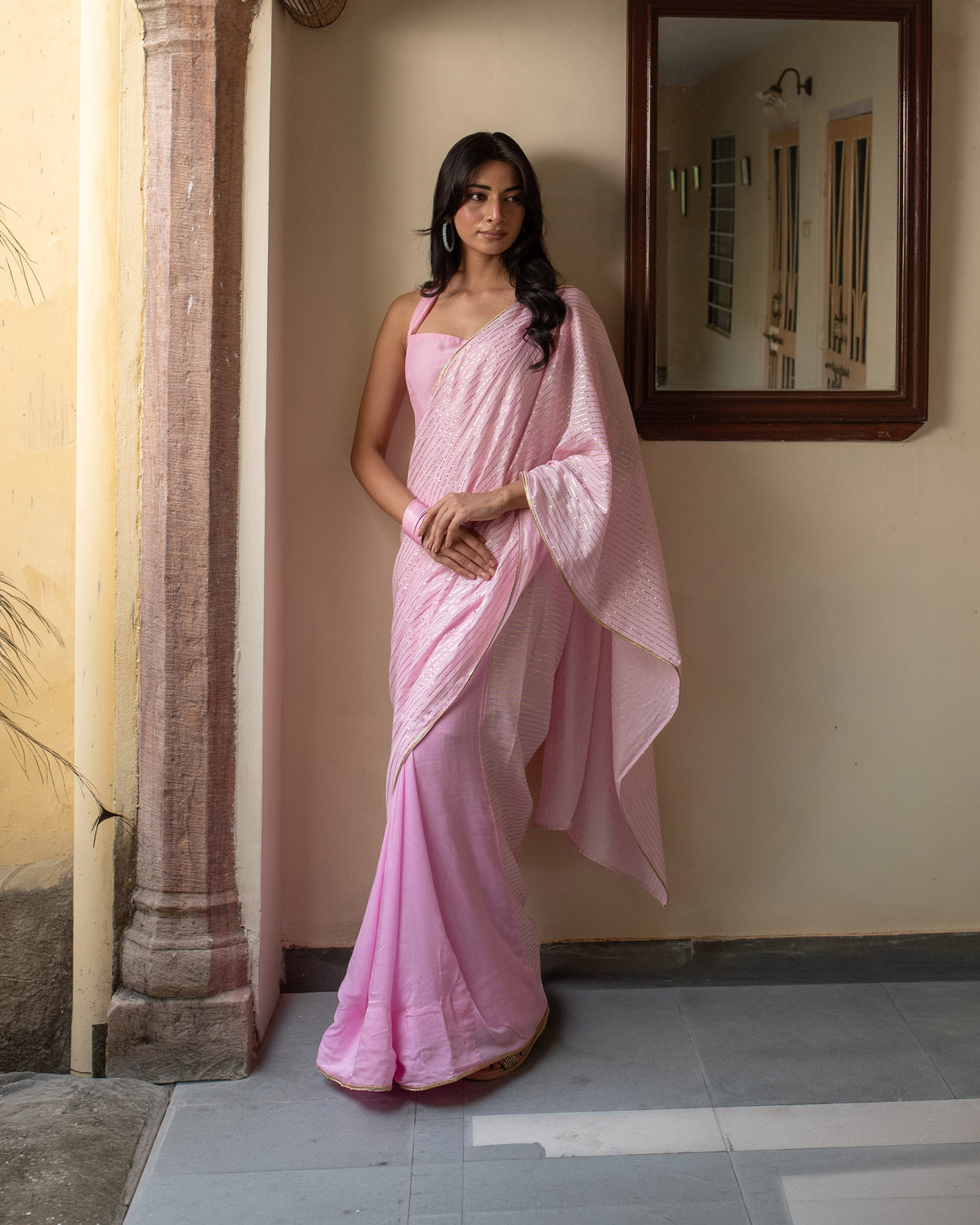 Blush Pink Saree