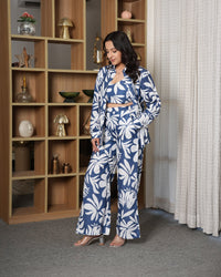 Blue bralette Co-ord set