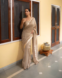 Champagne Gold Saree