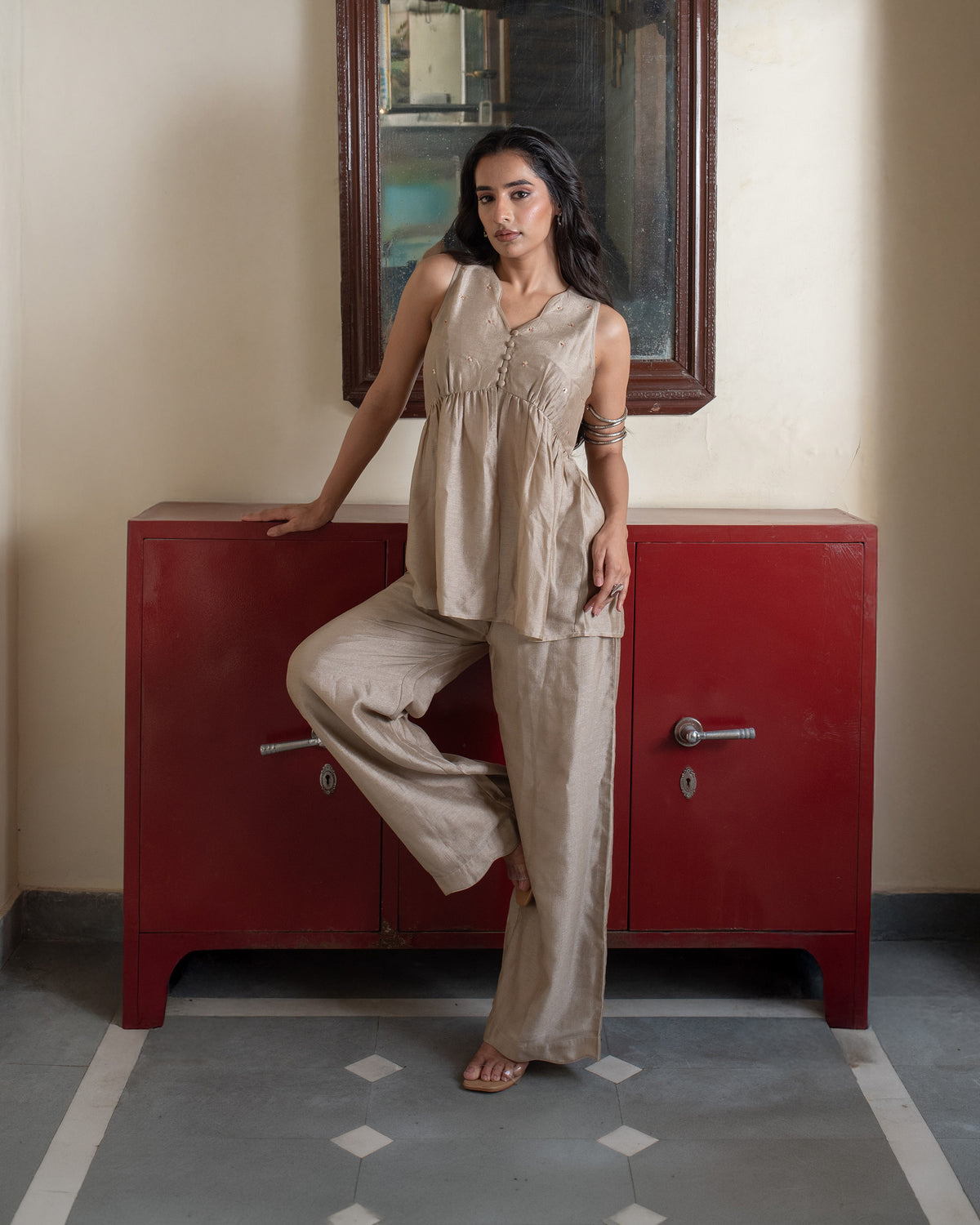 Champegne Gold Co-ord Set