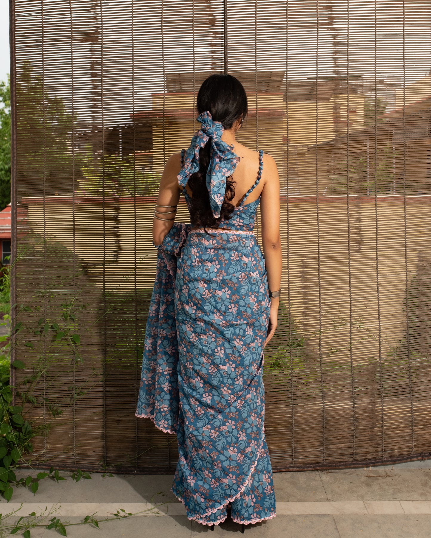 Floral Whisper Bember Modal Saree