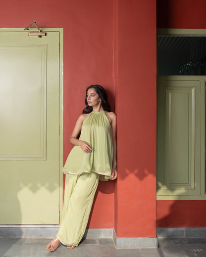 Sage Green Plazo set