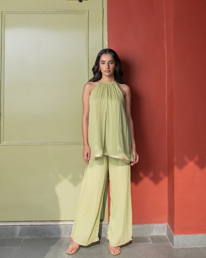 Sage Green Plazo set