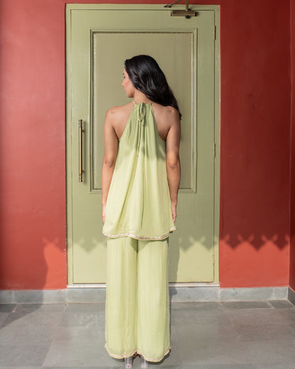 Sage Green Plazo set