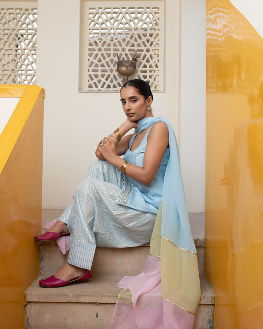 Powder Blue Suit Set