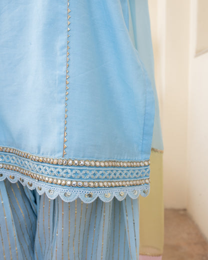 Powder Blue Suit Set