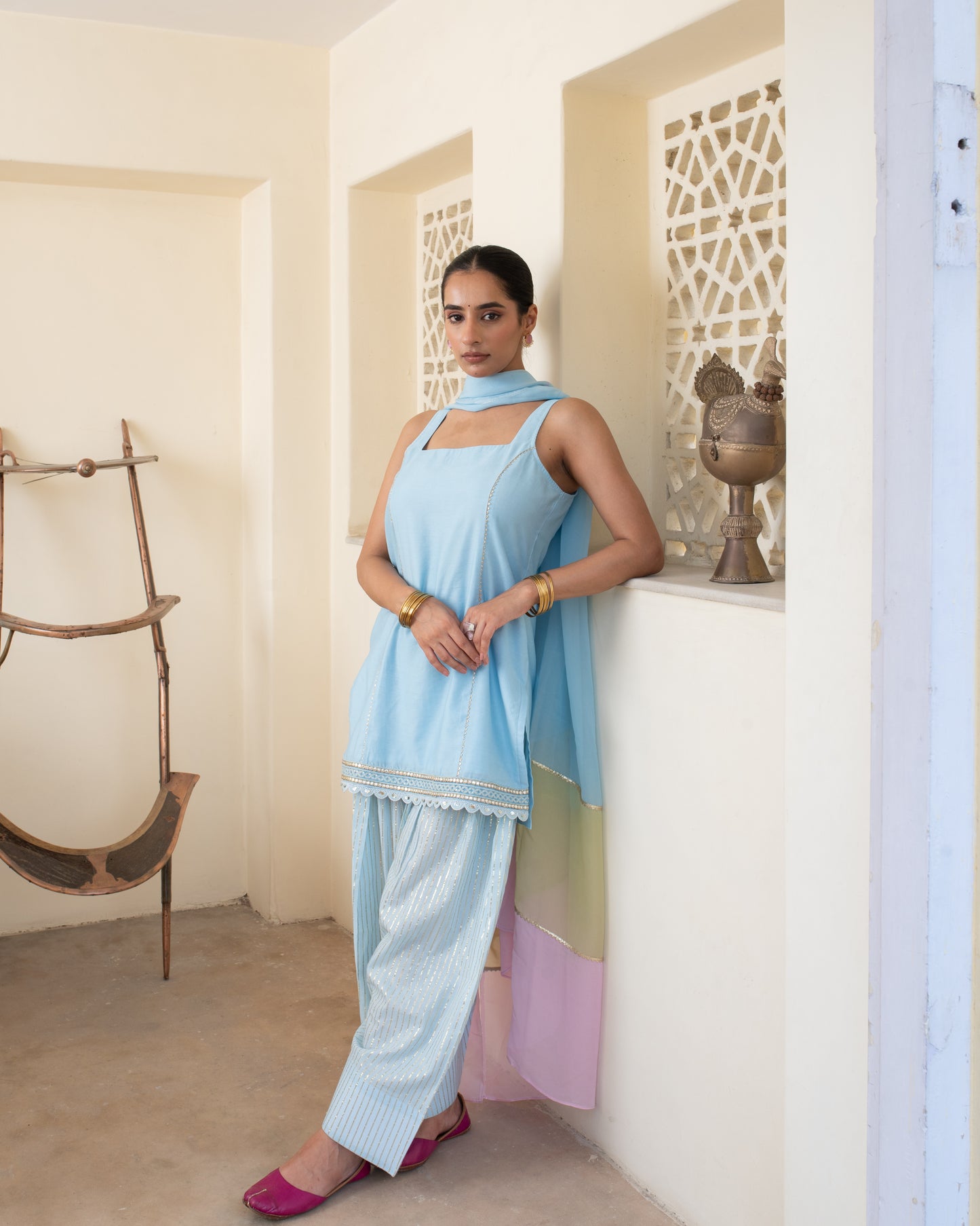 Powder Blue Suit Set