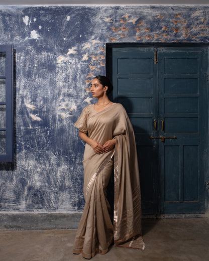 Bronze Radiance Saree