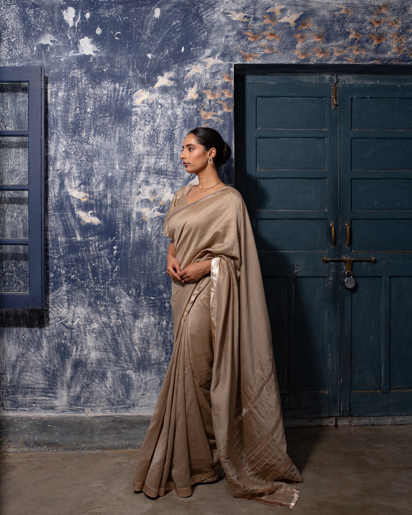 Bronze Radiance Saree