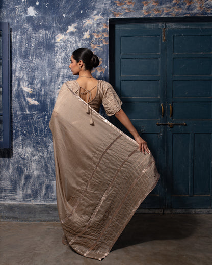 Bronze Radiance Saree