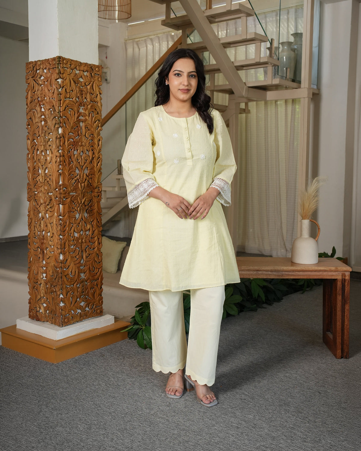 Pastel Yellow Co-ord Set