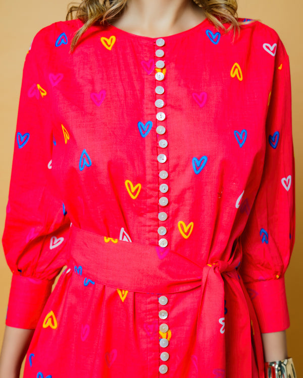 Hot Pink Sweetheart Dress