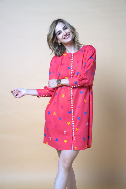 Hot Pink Sweetheart Dress