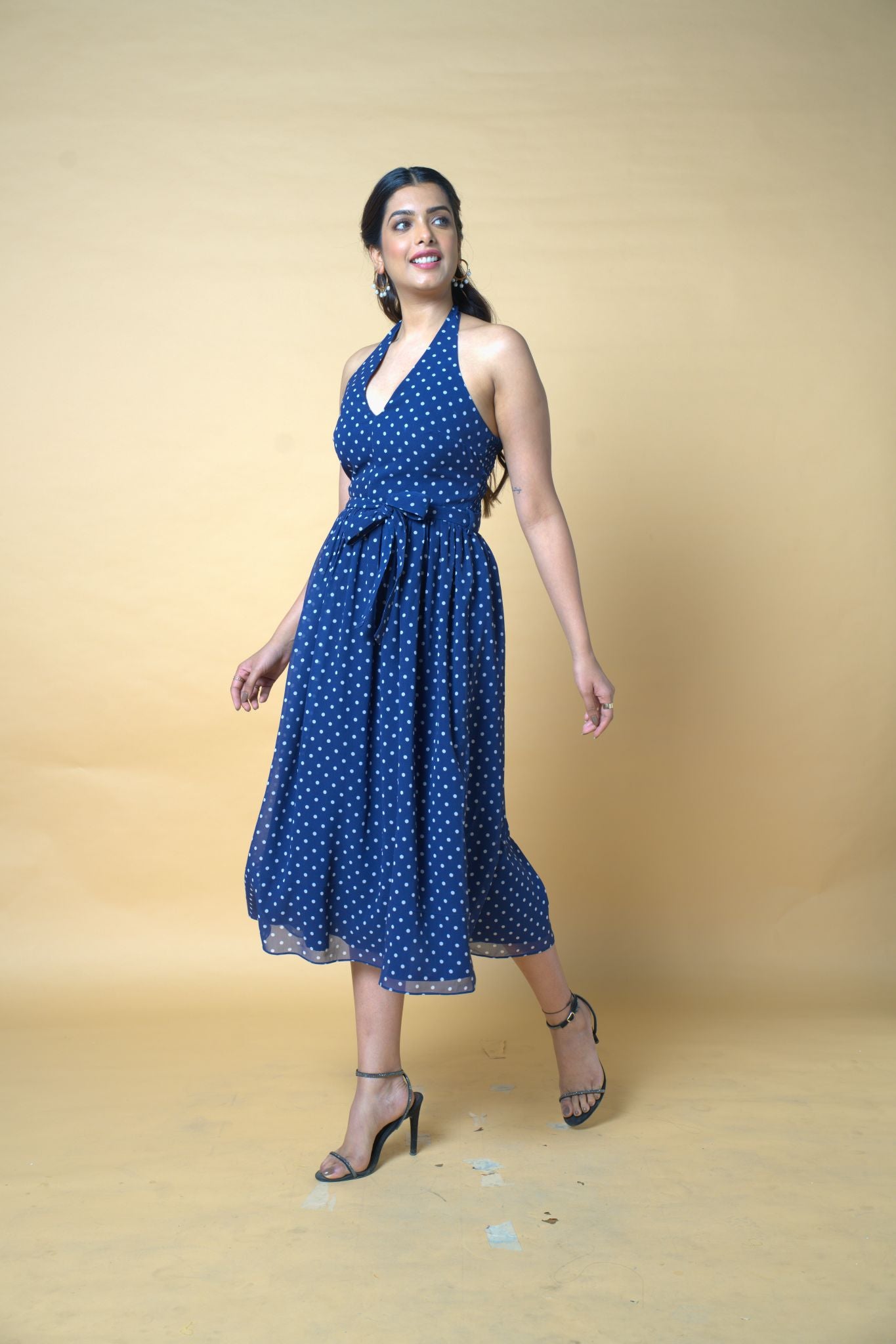 Blue Polka Dot Dress