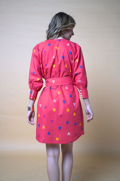 Hot Pink Sweetheart Dress