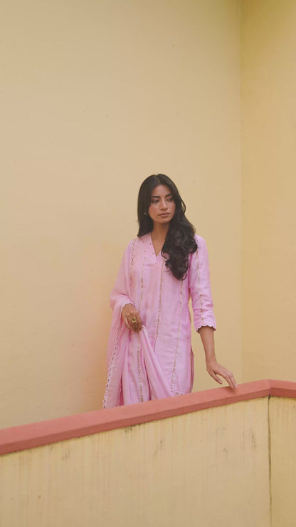 Baby Pink Suit Set