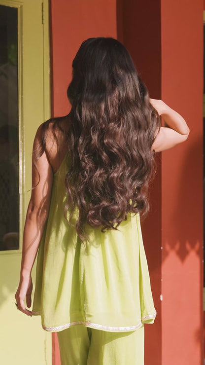 Sage Green Plazo set